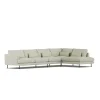Canapé Bredhult, Luiza Beige 3981-acier noir, 4 places B1
