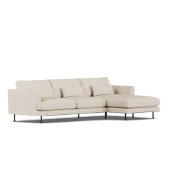 Canapé Bredhult, Same Beige 6670-acier noir, 2,5 places C1