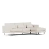 Canapé Bredhult, Same Off White 6671-acier noir, 2,5 places C1
