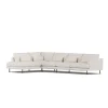 Canapé Bredhult, Same Off White 6671-acier noir, 4 places B2
