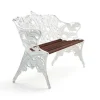 Canapé Classic, Huile de acajou, support blanc