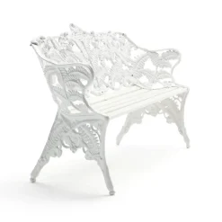 Canapé Classic, Pin blanc laqué, support blanc