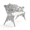 Canapé Classic, Pin blanc laqué, support en aluminium brut