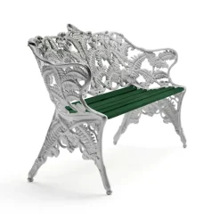 Canapé Classic, Support en aluminium brut vert