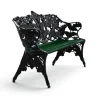Canapé Classic, Vert, support noir