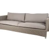 Canapé Diamond 3 places soft rope, Cane-Line Natté taupe