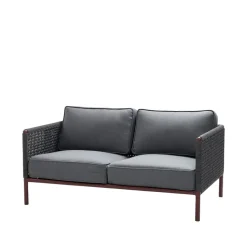 Canapé Encore 2 places, Cane-Line airtouch bordeaux/Dark grey
