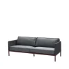 Canapé Encore 3 places, Cane-Line Airtouch bordeaux/Dark grey