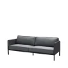 Canapé Encore 3 places, Cane-Line airtouch lava grey/Dark grey