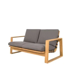 Canapé Endless Soft 2 places, teak, Cane-Line AirTouch grey