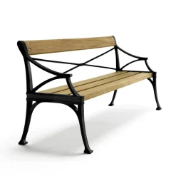 Canapé Lessebo, Huile de chêne, support noir