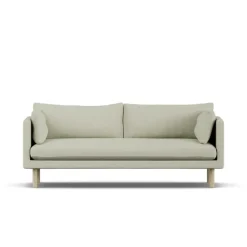 Canapé Linnevik, Luiza Beige 3981-chêne blanchi à l’huile, 3 places