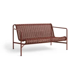 Canapé lounge Palissade Cord, Iron red