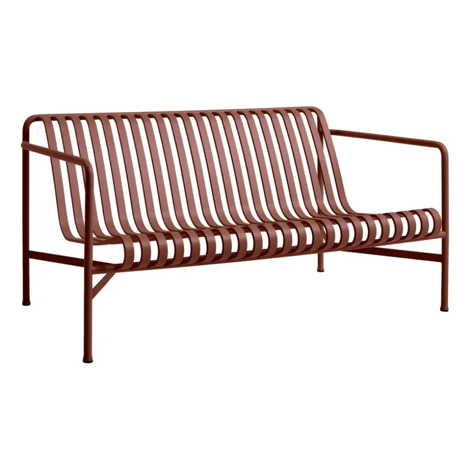 Canapé lounge Palissade, Iron red