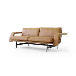 Canapé Meantime AV30 2 places, Warm black-Noble leather Cognac