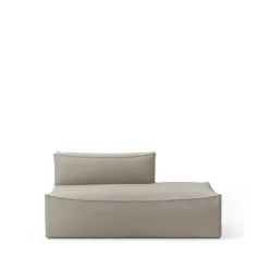 Canapé modulable Catena, tissu cotton linen natural, open end r 301