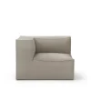 Canapé modulable Catena, tissu cotton linen natural, connect corner 200