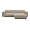 Canapé modulable In Situ 2 places configuration 4, Ecriture 240-Black