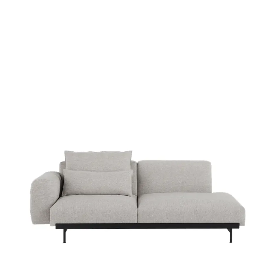Canapé modulable In Situ 2 places configuration 3, Clay 12-Configuration 3-Black