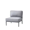 Canapé modulaire Conic, Cane-Line Airtouch Light grey-simple-incl. coussins