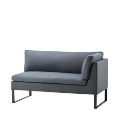 Canapé modulaire Flex, Grey, gauche, incl. coussins