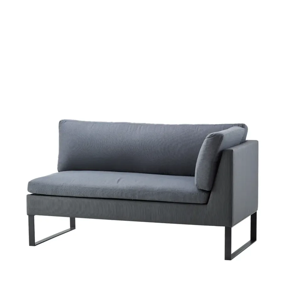 Canapé modulaire Flex, Grey, gauche, incl. coussins