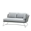 Canapé modulaire Horizon, Cane-Line Natté Light grey, gauche