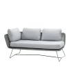 Canapé modulaire Horizon, Cane-Line Natté Light grey, droite