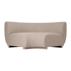 Canapé modulaire Rico 90 corner Soft Bouclé, Natural