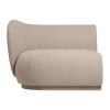Canapé modulaire Rico armrest L Soft Bouclé, Natural