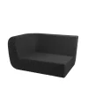 Canapé modulaire Savannah, Noir, droit