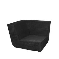 Canapé modulaire Savannah, Noir, angle