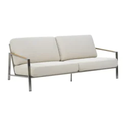 Canapé Naos, Stainless steel-dot beige, 2,5 places