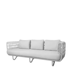 Canapé Nest 3 places weave, White, Cane-Line Natté white