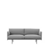 Canapé Outline 2 places, Fiord 151 grey-Black