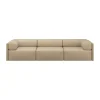 Canapé Palo Block 3 places avec accoudoirs Low 295 cm, Beige