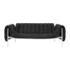 Canapé Puffy 2,5 places 205 cm, Anthracite-cream