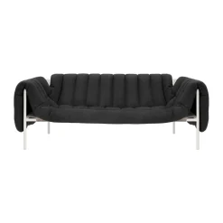 Canapé Puffy 2,5 places 205 cm, Anthracite-cream