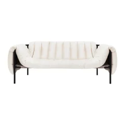 Canapé Puffy 2,5 places 205 cm, Natural-black grey