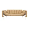 Canapé Puffy 2,5 places 205 cm, Sand leather-cream