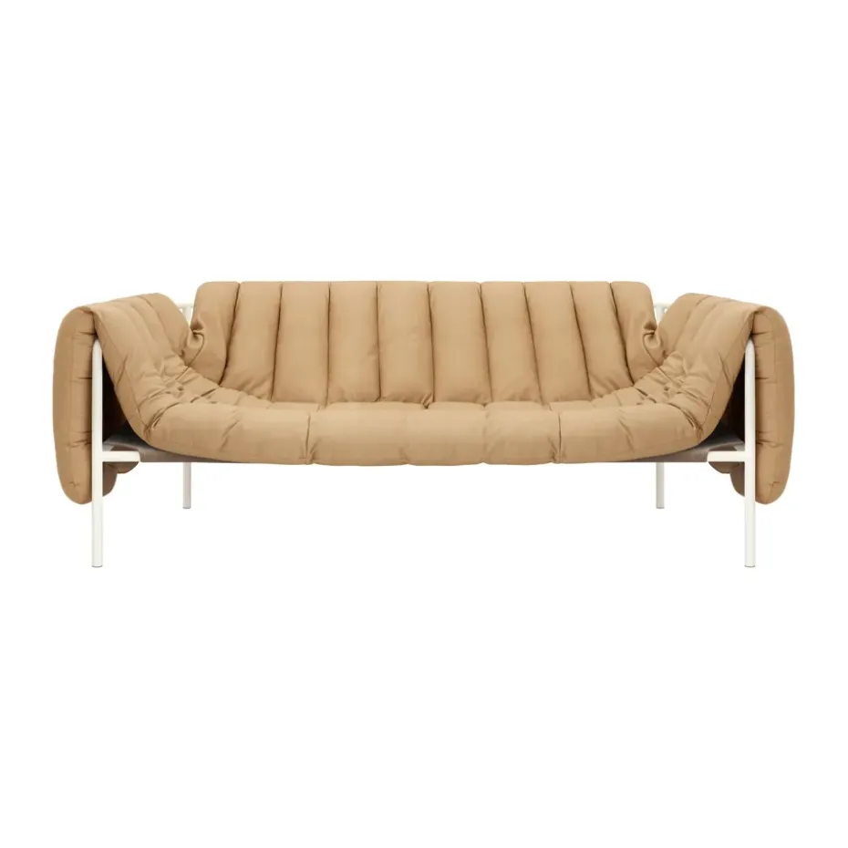 Canapé Puffy 2,5 places 205 cm, Sand leather-cream