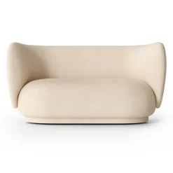 Canapé Rico 2 places, Brushed offwhite