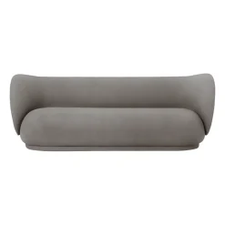 Canapé Rico 3 places, Brushed warm grey