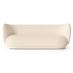 Canapé Rico bouclé 3 places, Wool bouclé offwhite