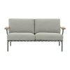 Canapé Settle 2 places, Ribbed Weave 2 Dark green