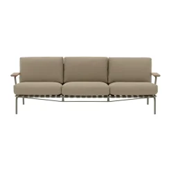 Canapé Settle 3 places, Ribbed Weave 5 Taupe