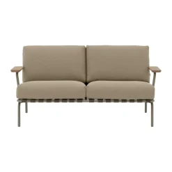 Canapé Settle 2 places, Ribbed Weave 5 Taupe