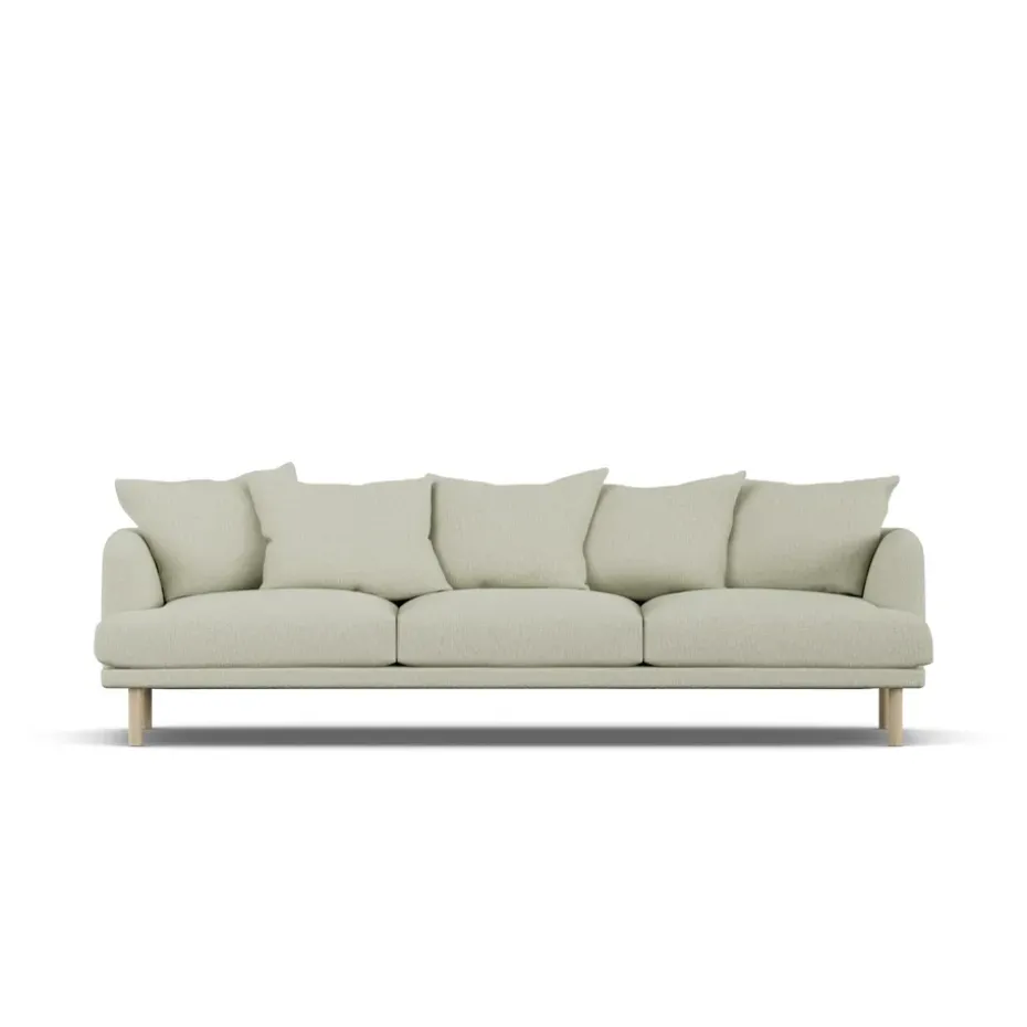 Canapé Sjövik, Luiza Beige 3981-chêne blanchi à l’huile, 3,5 places