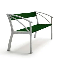Canapé Vasa, Support en aluminium brut vert