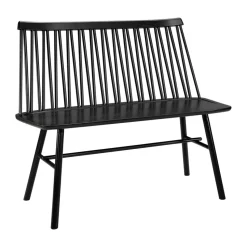 Canapé ZigZag, Frêne lasuré noir